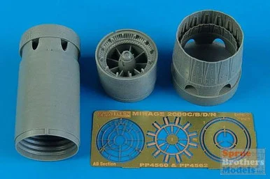 ARS4560 1:48 Aires Mirage 2000C/D/B/N Exhaust Nozzle Opened Set (EDU/HEL kit)