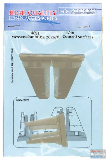ARS4691 1:48 Aires Me 262A/B Control Surfaces (HBS kit)