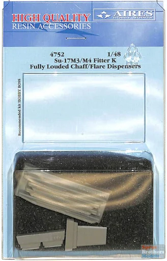 ARS4752 1:48 Aires Su-17M3/M4 Fitter K Fullly Loaded Chaff/Flare Dispensers (HBS kit)