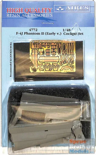 ARS4772 1:48 Aires F-4J Phantom II (Early) Cockpit Set (ZKM kit)
