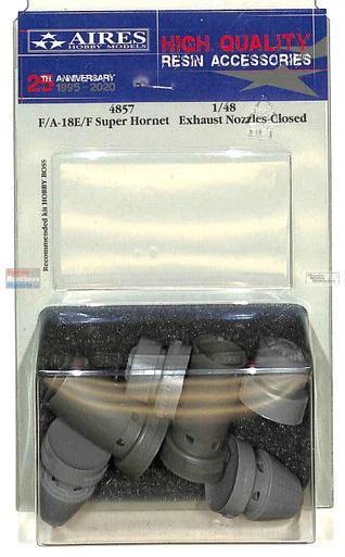ARS4857 1:48 Aires F-18E F-18F Super Hornet EA-18G Growler Closed Exhaust Set (HBS kit)