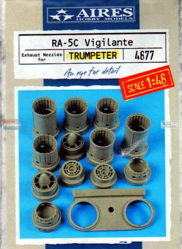 ARS4877 1:48 Aires RA-5C Vigilante Exhaust Nozzle Set (TRP kit)