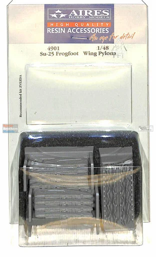 ARS4901 1:48 Aires Su-25 Frogfoot Wing Pylons (ZVE kit)