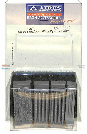 ARS4907 1:48 Aires Su-25 Frogfoot Wing Pylons Early (ZVE kit)