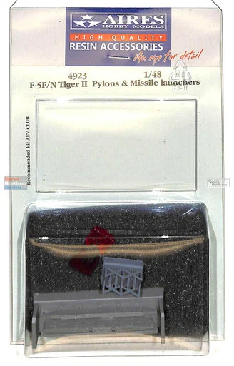 ARS4923 1:48 Aires F-5F F-5N Tiger II Pylons & Missile Launchers (AFV kit)