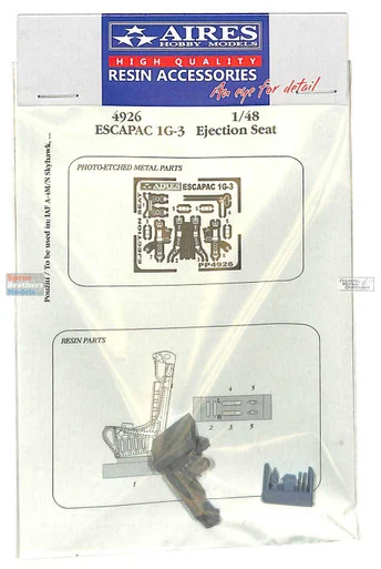 ARS4926 1:48 Aires ESCAPAC 1G-3 Ejection Seat Set for A-4M A-4N Skyhawk