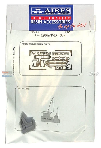 ARS4927 1:48 Aires Fw190A Fw190D Fw190F Seat Set (TAM kit)