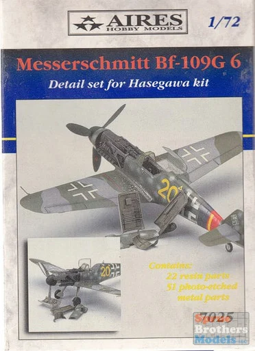 ARS7025 1:72 Aires Bf 109G-6 Detail Set (HAS kit) #7025