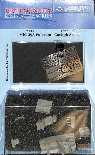 ARS7117 1:72 Aires MiG-29A Fulcrum Cockpit Set (ITA/BIL kit)