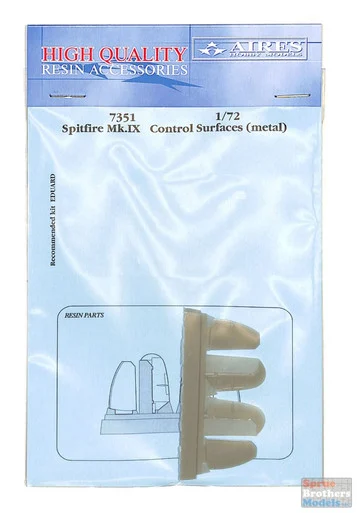 ARS7351 1:72 Aires Spitfire Mk.IX Control Surfaces (metal) (EDU kit)