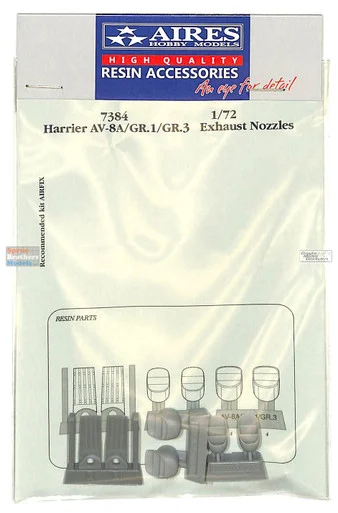 ARS7384 1:72 Aires AV-8A/GR.1/GR.3 Harrier Exhaust (AFX kit)