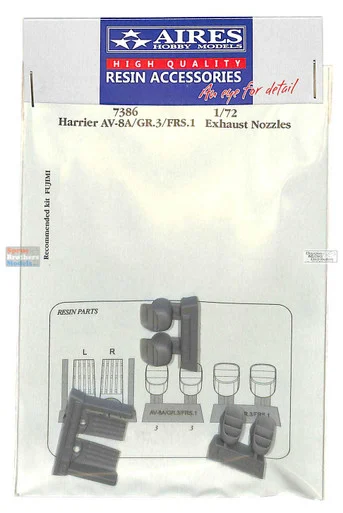 ARS7386 1:72 Aires AV-8A/GR.3/FRS.1 Harrier Exhaust Nozzles (FUJ kit)