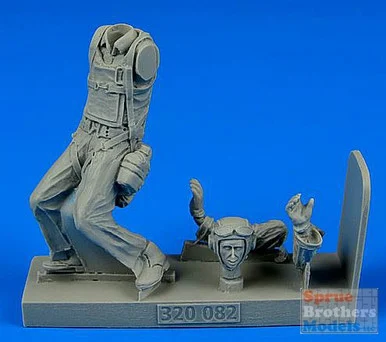 ARSAB320082 1:32 AeroBonus US Marines Fighter Pilot Figure WW2 Pacific Theater