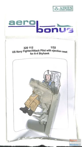 ARSAB320112 1:32 AeroBonus A-4 Skyhawk US Navy Fighter/Attack Pilot with Ejection Seat