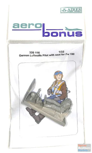 ARSAB320116 1:32 AeroBonus Fw 190 German Luftwaffe Pilot with Seat