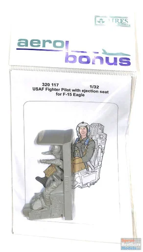 ARSAB320117 1:32 AeroBonus USAF F-15 Eagle Fighter Pilot with Ejection Seat