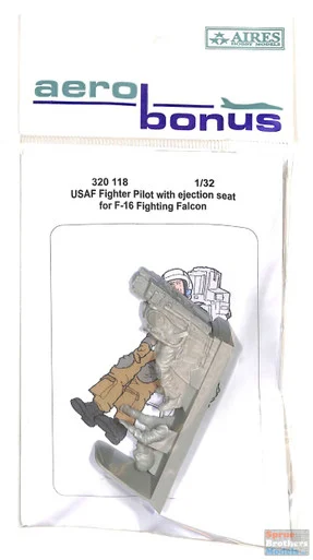 ARSAB320118 1:32 AeroBonus USAF F-16 Falcon Fighter Pilot with Ejection Seat