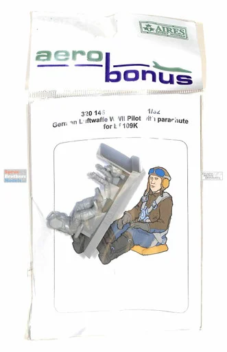 ARSAB320146 1:32 AeroBonus German Luftwaffe WW2 Pilot with Parachute Figure for Bf 109K