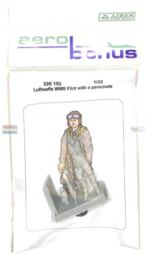 ARSAB320152 1:32 AeroBonus WW2 Luftwaffe Pilot Figure with Parachute
