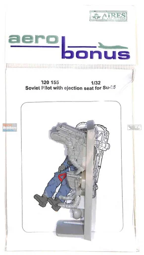 ARSAB320155 1:32 AeroBonus Soviet Pilot Figure with Ejection Seat for Su-25 Frogfoot