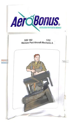 ARSAB320182 1:32 AeroBonus Warsaw Pact Aircraft Mechanic Figure A