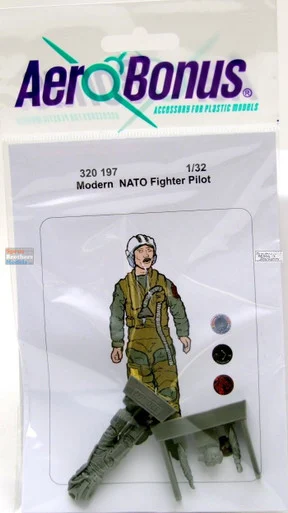ARSAB320197 1:32 AeroBonus Modern NATO Fighter Pilot Figure #5