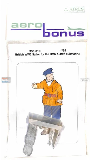 ARSAB350019 1:35 AeroBonus British WW2 Sailor Figure #2 for HMS X-Craft Submarine