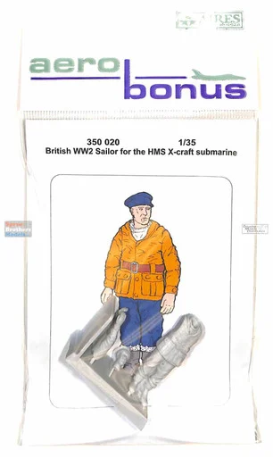 ARSAB350020 1:35 AeroBonus British WW2 Sailor Figure #3 for HMS X-Craft Submarine