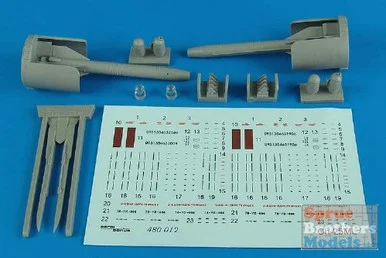 ARSAB480012 1:48 AeroBonus Ch-25ML (AS-10 Karen) Air to Ground Missile Set #480012