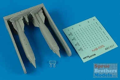 ARSAB480021 1:48 AeroBonus KAB-500L Laser Guided Bomb Set #480021