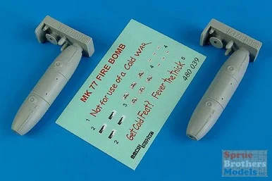 ARSAB480039 1:48 AeroBonus Mk 77 Mod 4/5/6 Fire Bombs (2 bombs)
