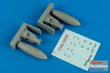 ARSAB480041 1:48 AeroBonus FAB-500M Russian Bombs (2 bombs)