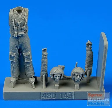 ARSAB480143 1:48 AeroBonus Soviet Pilot Figure with Life Jacket (Cold Wat Period)
