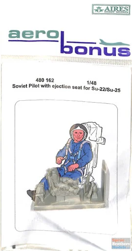 ARSAB480162 1:48 AeroBonus Soviet Pilot with Ejection Seat for Su-22/Su-25