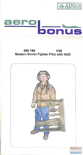 ARSAB480180 1:48 AeroBonus Modern Soviet Fighter Pilot with HUD