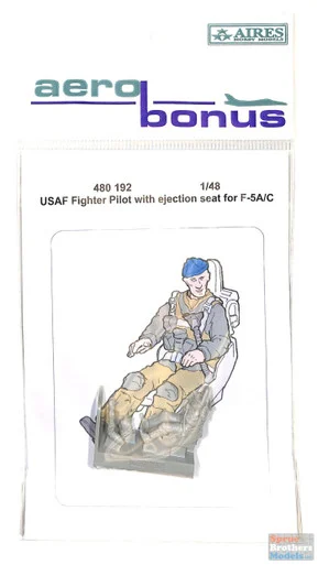 ARSAB480192 1:48 AeroBonus USAF Fighter Pilot with Ejection Seat for F-5A F-5C Freedom Fighter