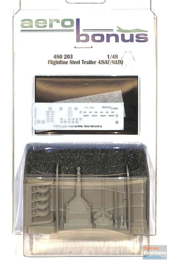 ARSAB480203 1:48 AeroBonus USAF/NATO Flightline Steel Trailer