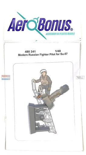 ARSAB480241 1:48 AeroBonus Modern Russian Fighter Pilot Figure for Su-57