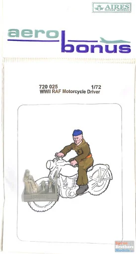 ARSAB720025 1:72 AeroBonus WW2 RAF Motorcycle Driver