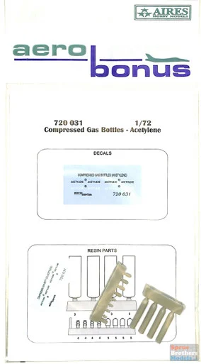ARSAB720031 1:72 AeroBonus Compressed Gas Bottles - Acetylene