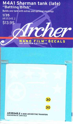 ART35345 1:35 Archer - M4A1 Late Sherman "Battling Bitch"