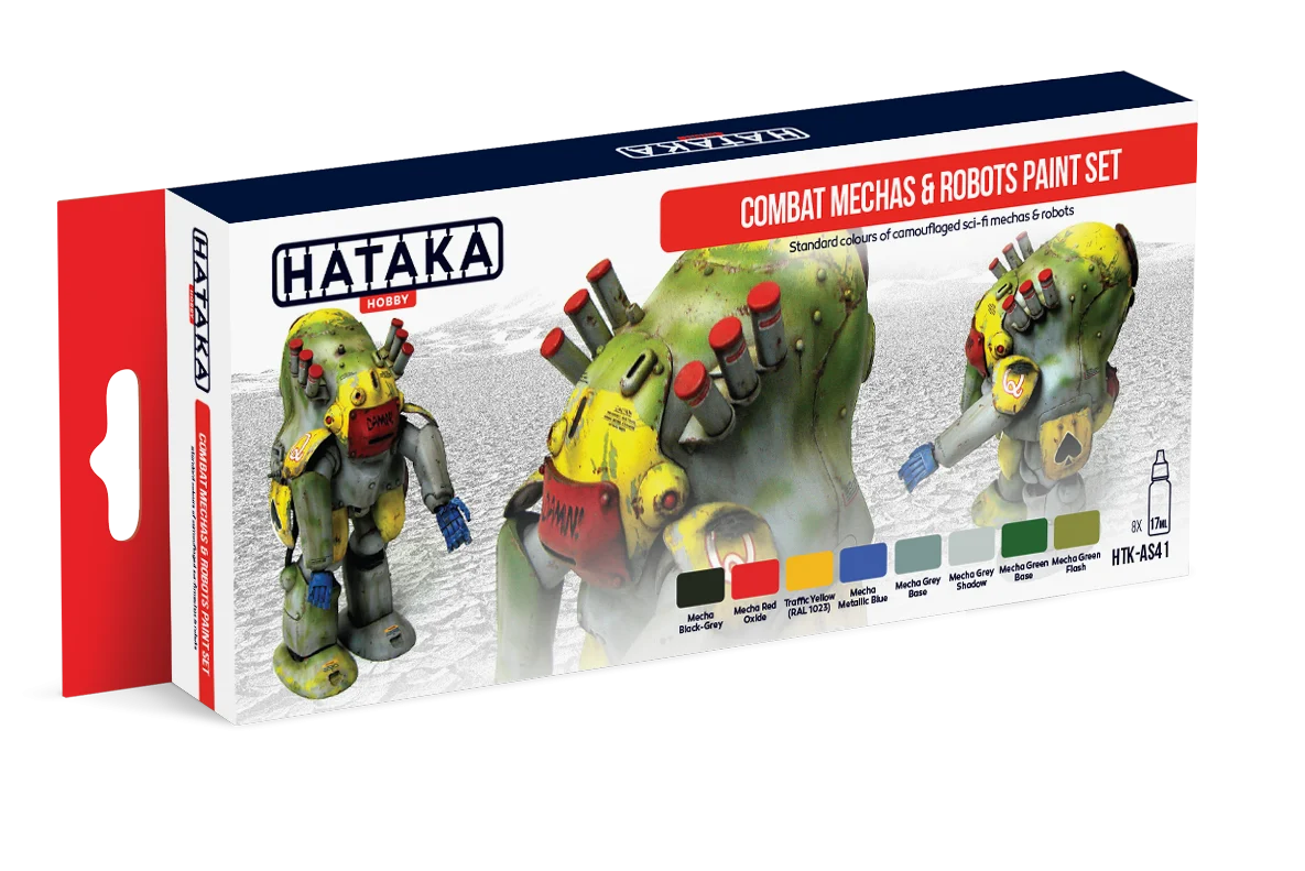Combat Mechas & Robots Paint Set Red Line (Airbrush-Dedicated)