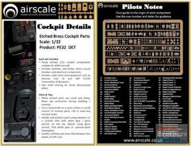 ASCPE32DET 1:32 Airscale Cockpit Details