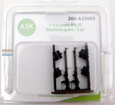 ASKA32005 1:32 ASK/Art Scale Lewis Mk.III Machine Guns (2pcs) - ArtScale