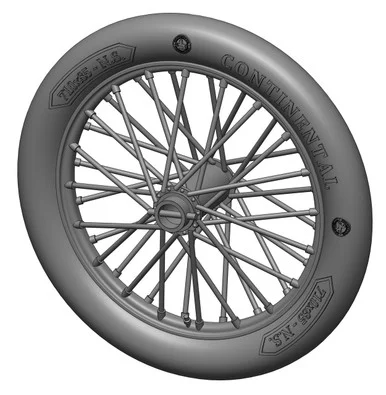 1/32 Art Scale German 710x85 spoked wheels - 1 pair