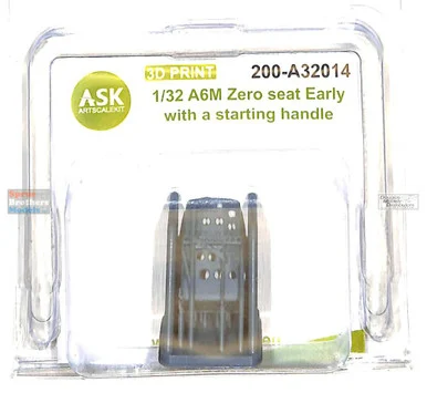 ASKA32014 1:32 ASK/Art Scale A6M Zero Seat Early with Starting Handle - ArtScale