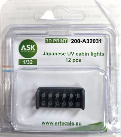 ASKA32031 1:32 ASK/Art Scale WW2 Japanese UV Cabin Lights - ArtScale