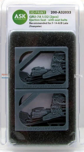 ASKA32033 1:32 ASK/Art Scale GRU-7A Ejection Seats with Seatbelts [for F-14A F-14B Late Tomcat] (TRP kit)