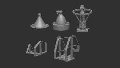 1/35 Art Scale Aerial bases and roof sights - Britain