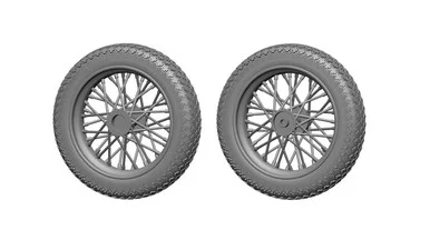 1/35 Art Scale HD-WLA motorbicycle - Wheels and Cylinders detail set recommended for Miniart